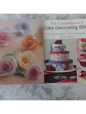 Cake Decorating Book Bundle Beginner to Advanced Baking Guide Set